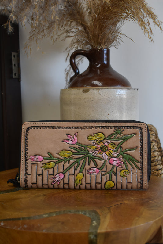 Tulip & Brick Leather Wallet