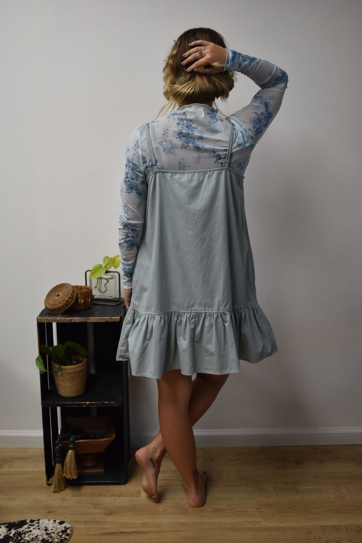 Canyon Blossom Sheer Mesh Long Sleeve