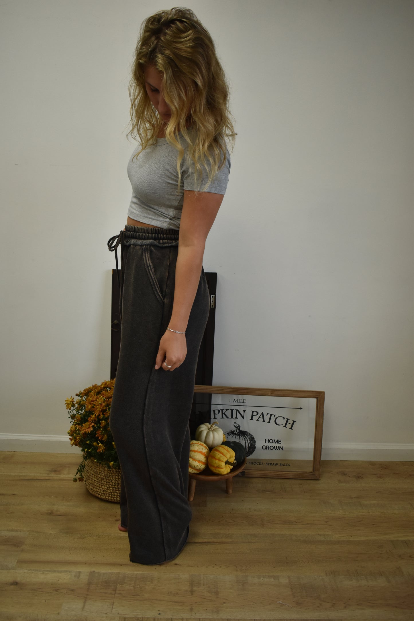 Ash Black Washed Trouser