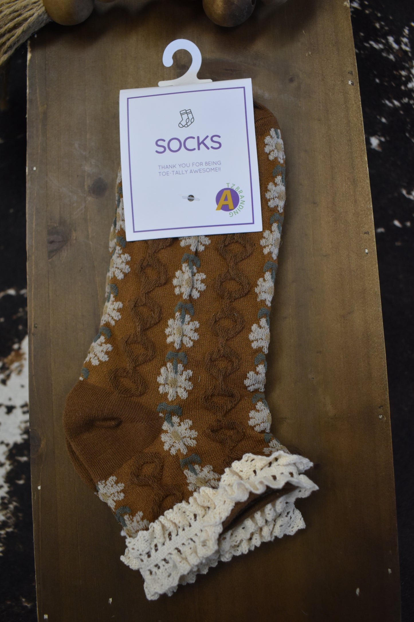 Floral & Lace Crew Socks