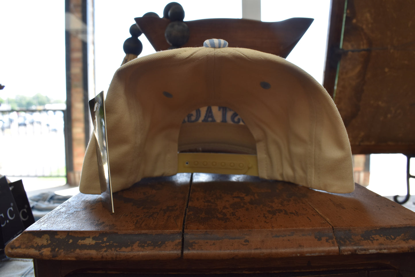‘ Literally Just A Girl ‘ Striped Canvas Hat