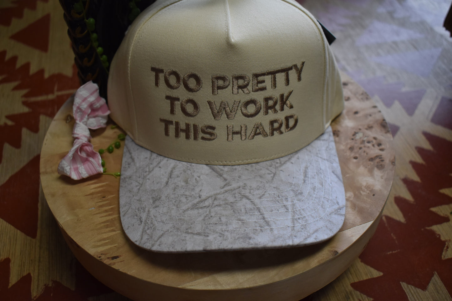 Camo ‘Too Pretty’ Canvas Hat