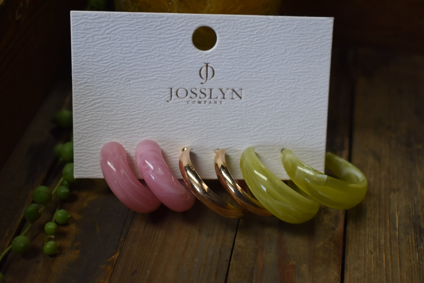 Funky Multi-Color Hoop Set
