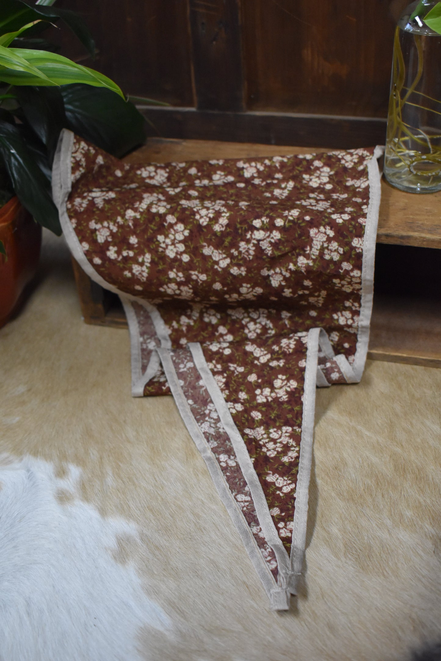 Floral Burn Bandana Scarf