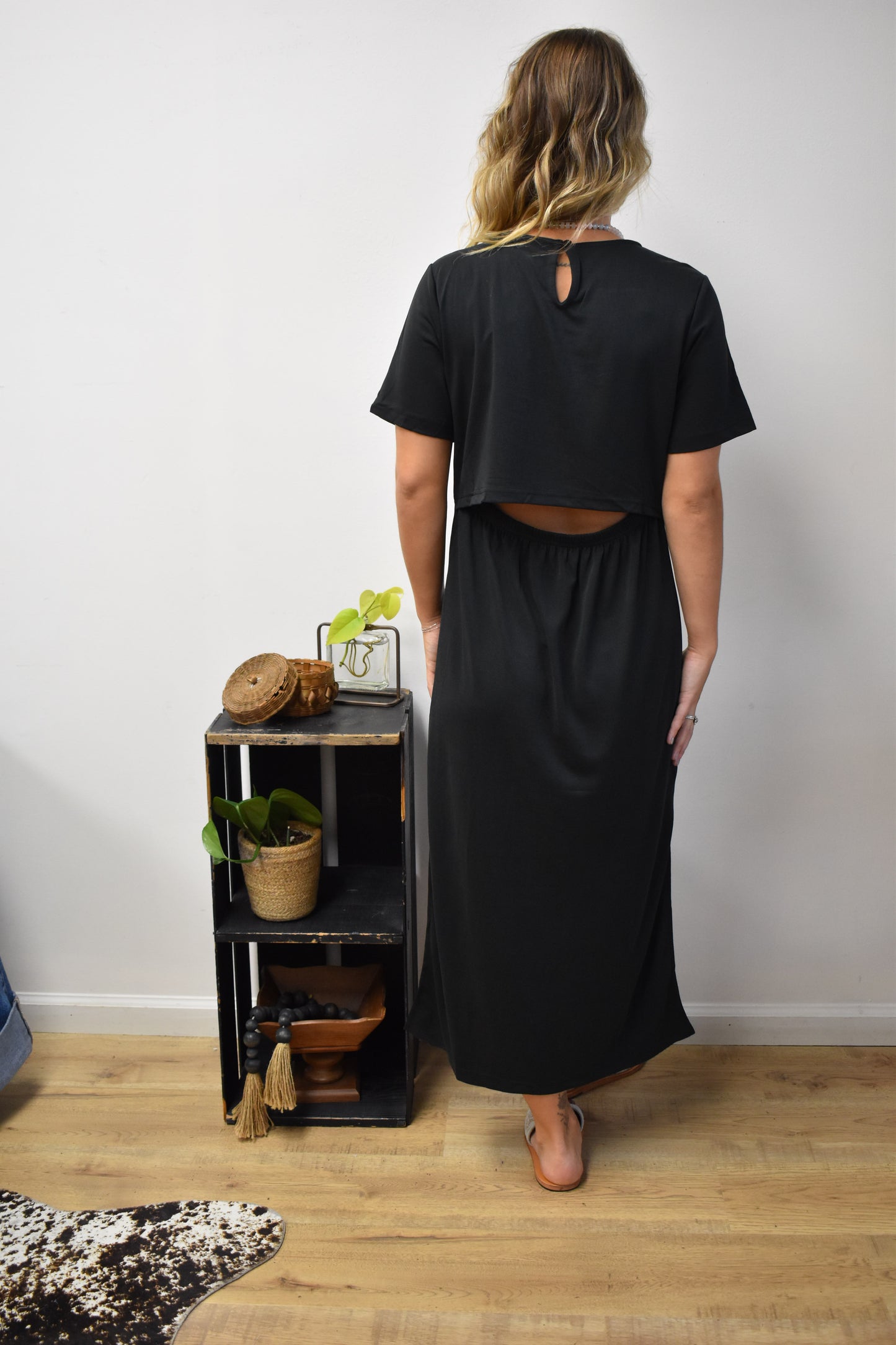 Desert Night Cutout Midi Dress