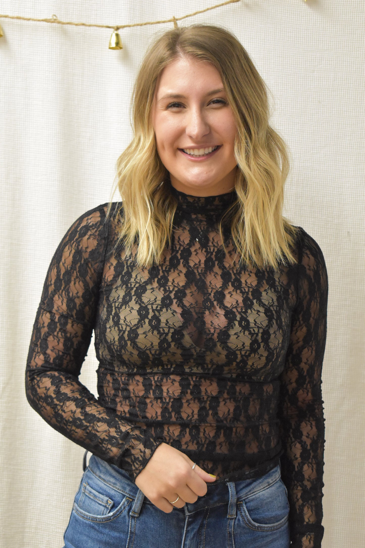 The Midnight Pablo Floral Lace Top