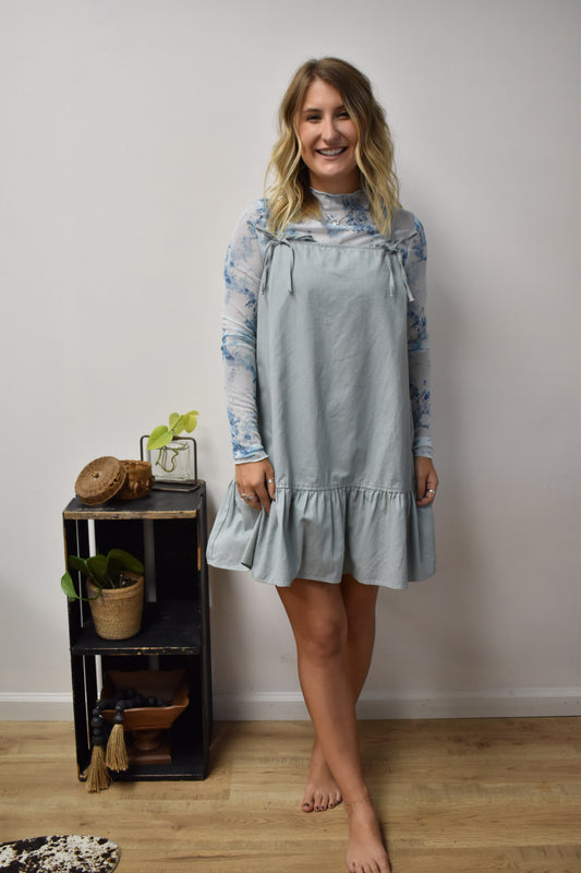 Canyon Blossom Sheer Mesh Long Sleeve