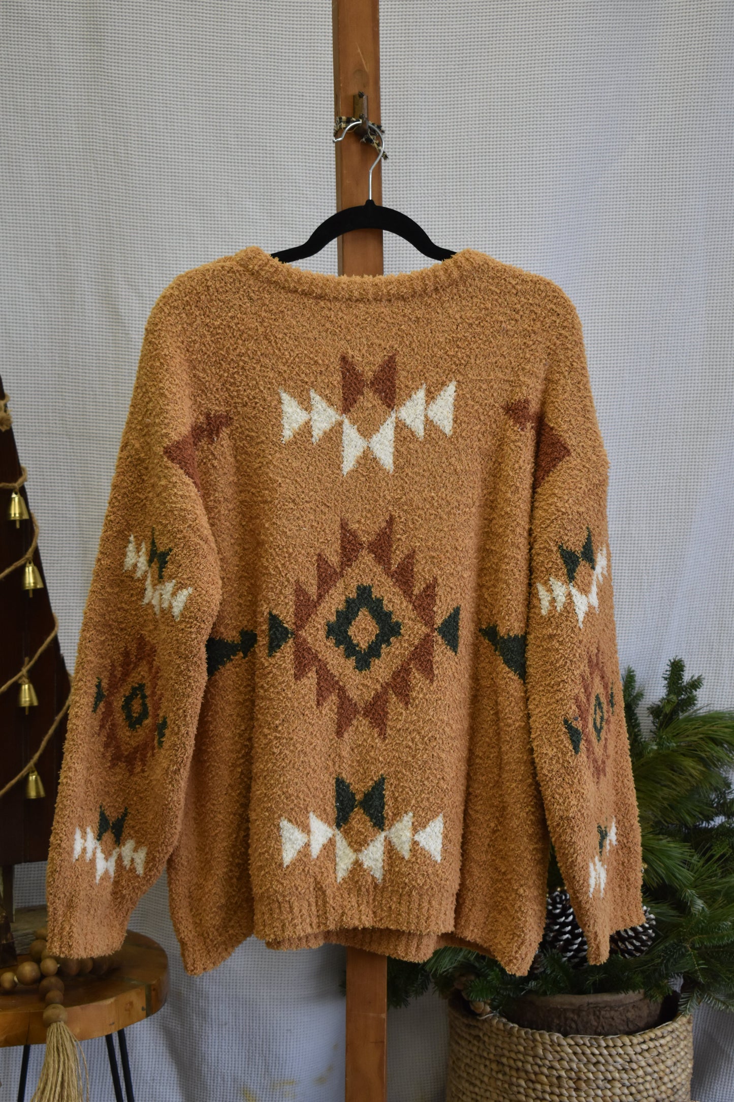 PLUS Aztec & Mustard Sweater