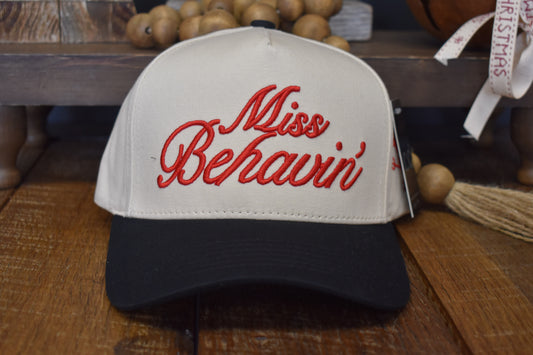 “Miss Behavin’” Embroidered Trucker Hat