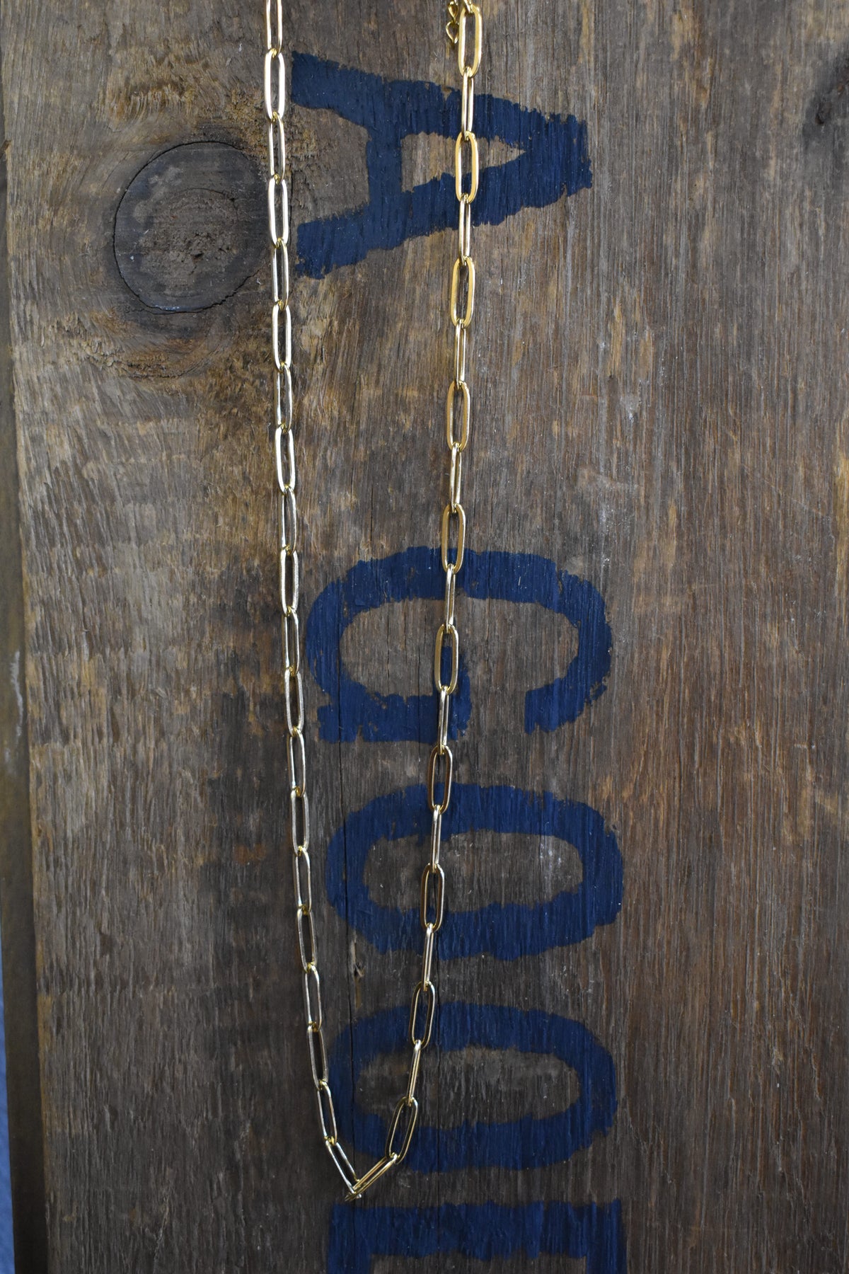 Gold Paperclip Chain Necklace