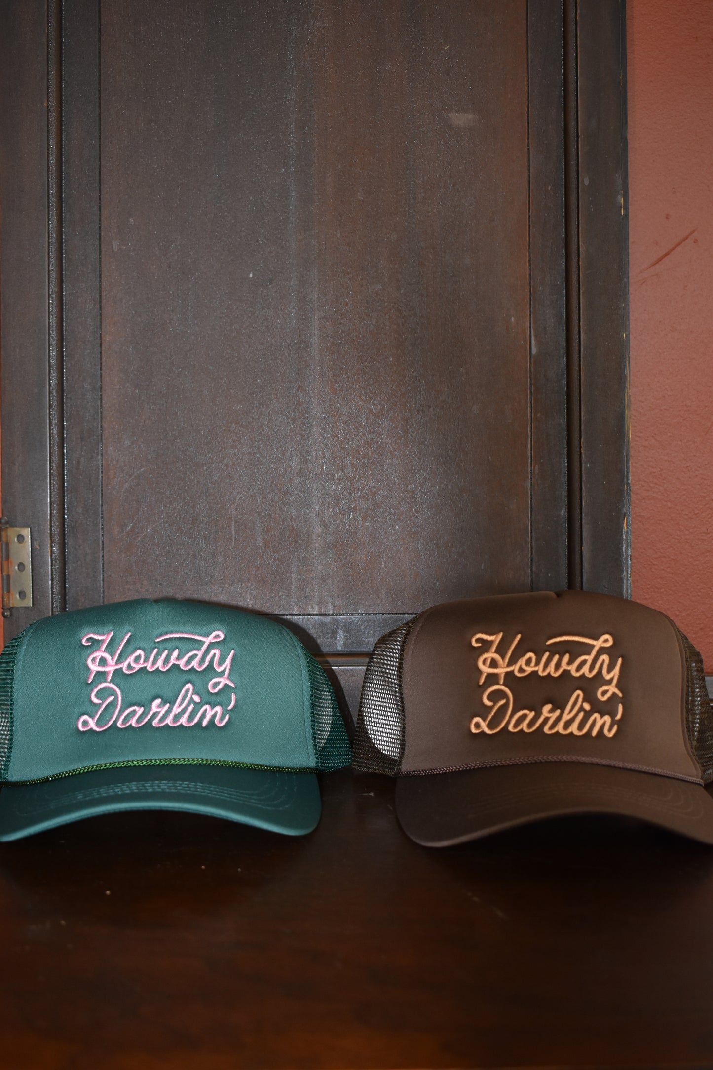 ‘Howdy Darlin’’ Embroidered Trucker Hat