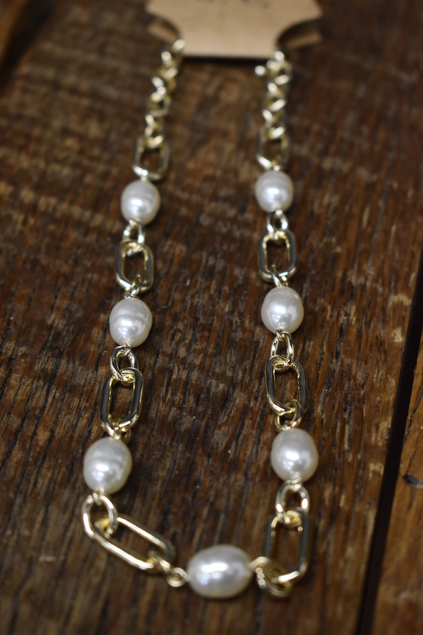 Pearl Link Chain Necklace