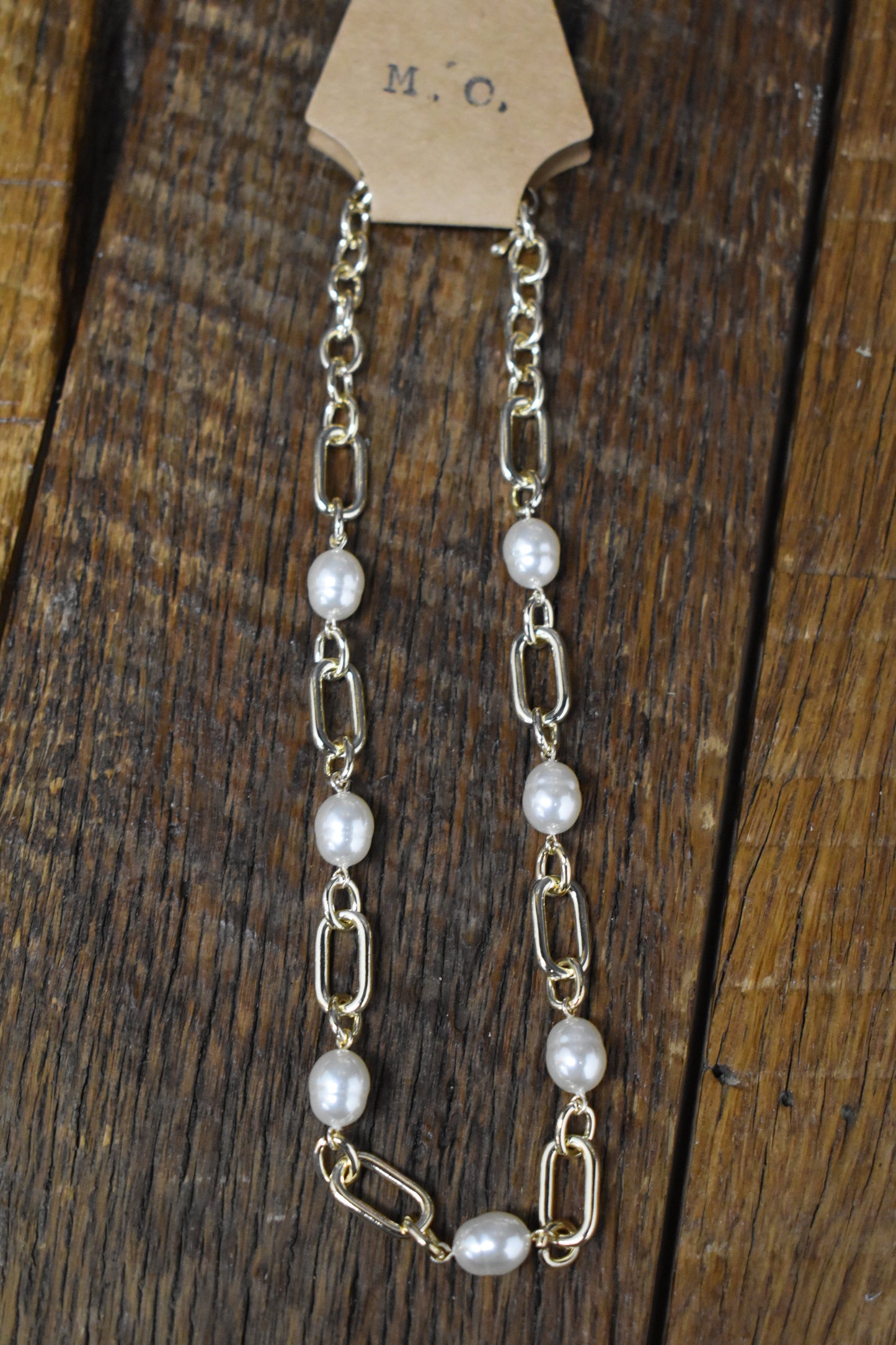 Pearl Link Chain Necklace