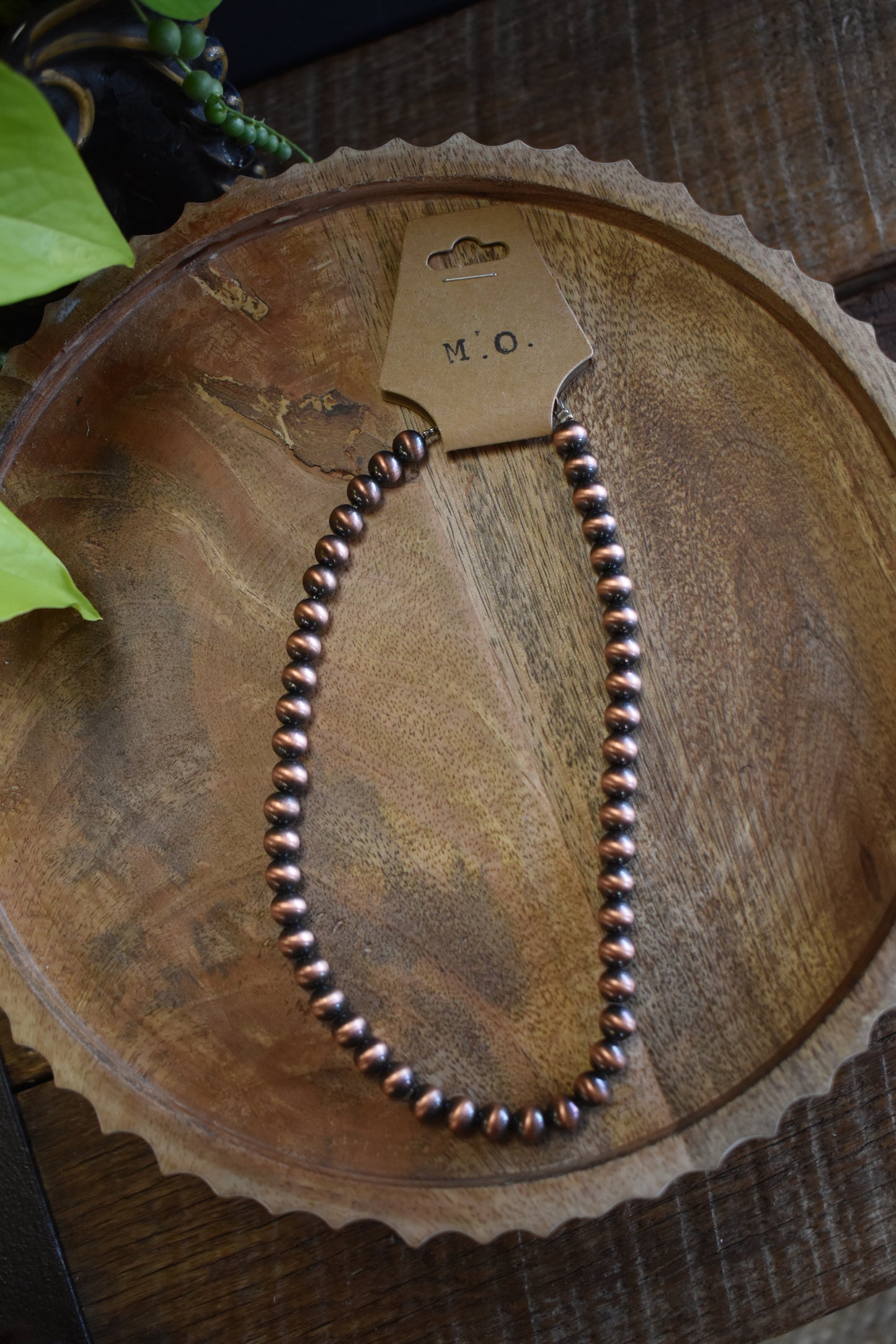 Copper 8mm Bead Choker