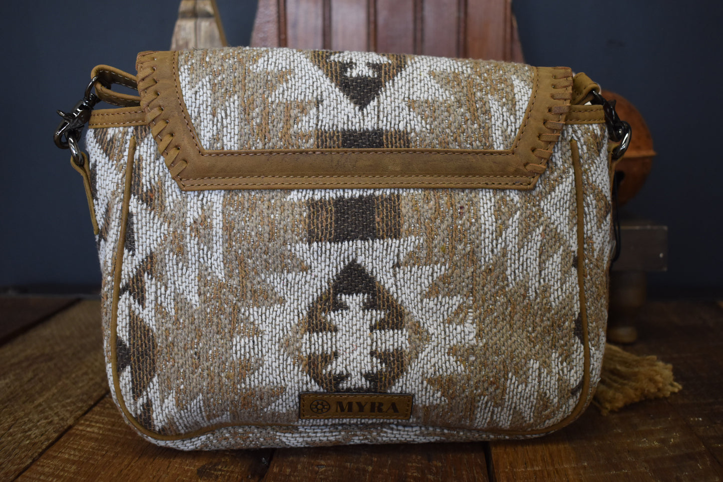 Aztec Tan Woven Purse