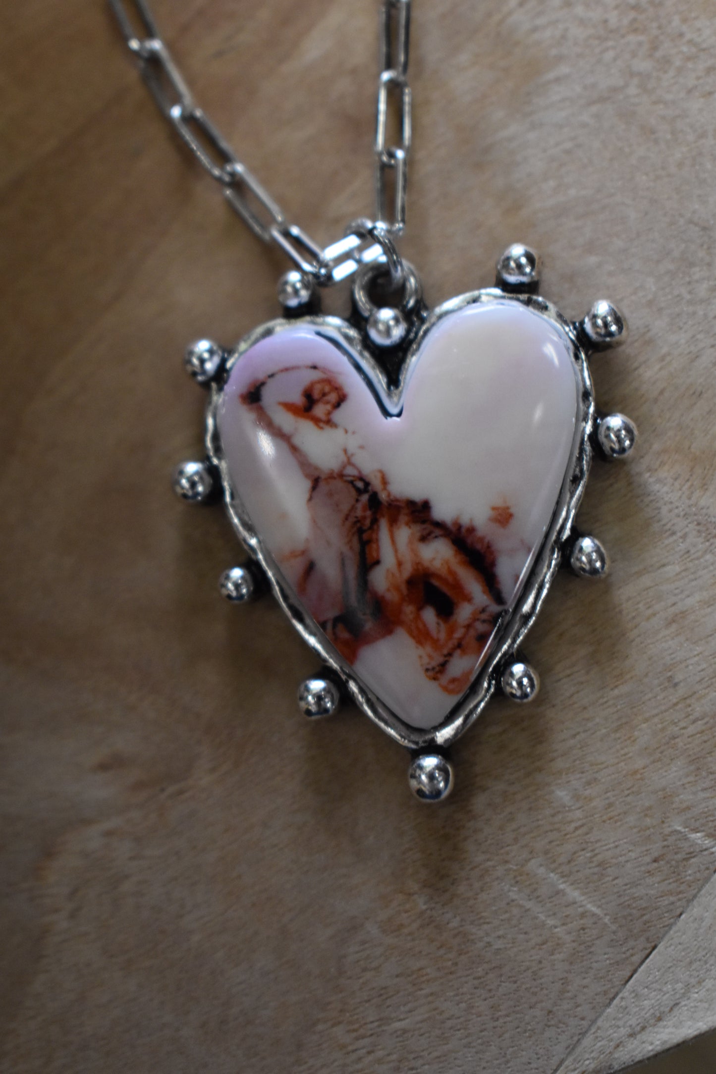 Western Heart Girly Bronc Necklace