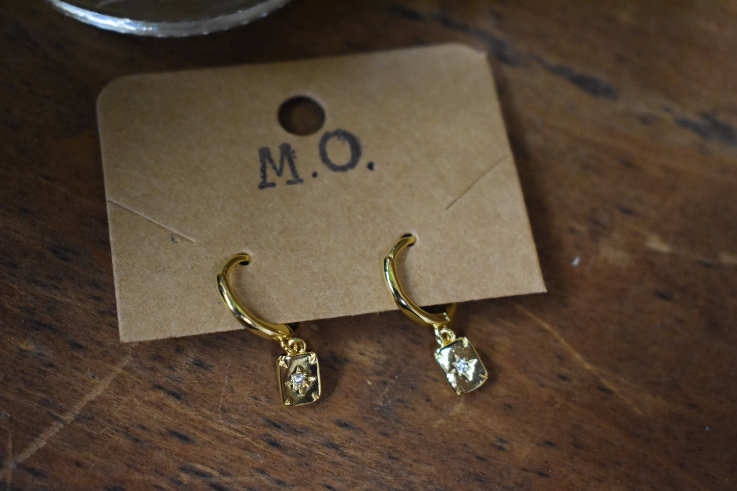 Dainty Gold Star Huggie Hoops