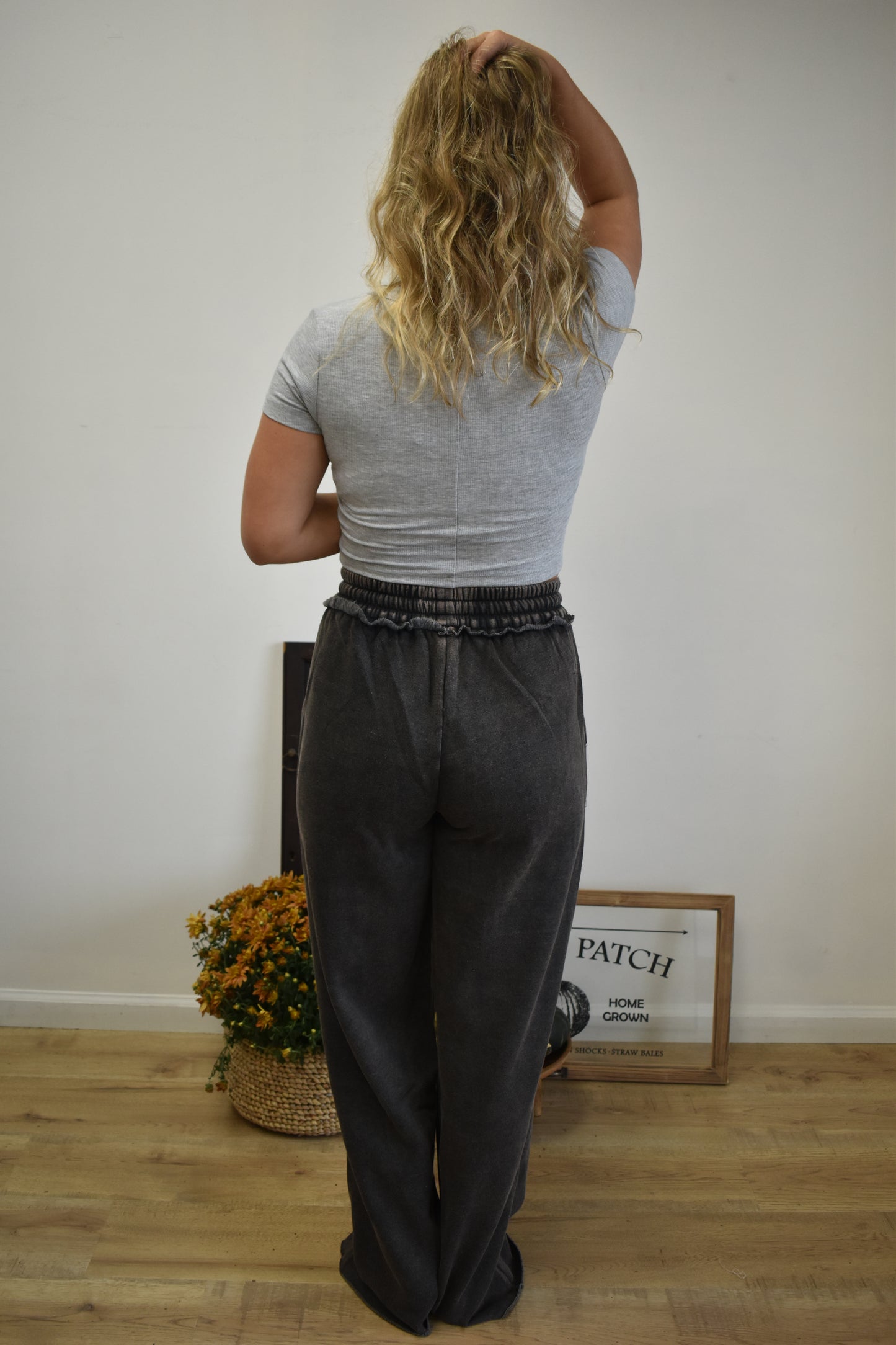 Ash Black Washed Trouser