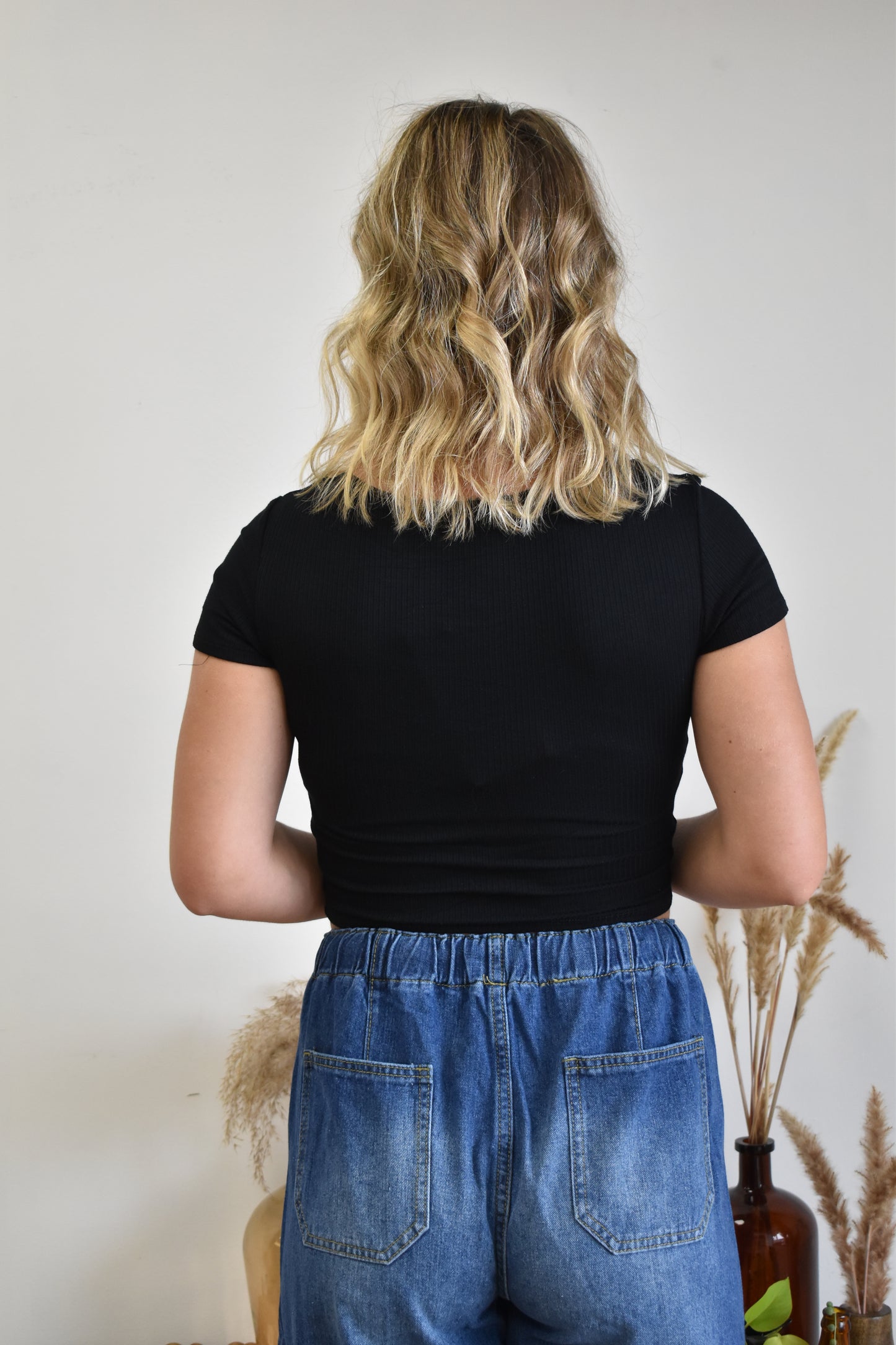 The Black Brooklyn Ribbed Top