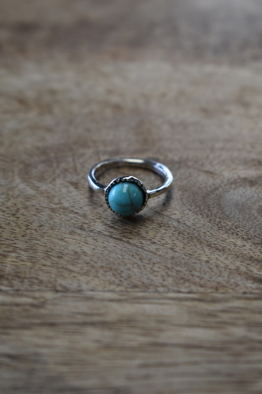 Silver Turquoise Stone Ring