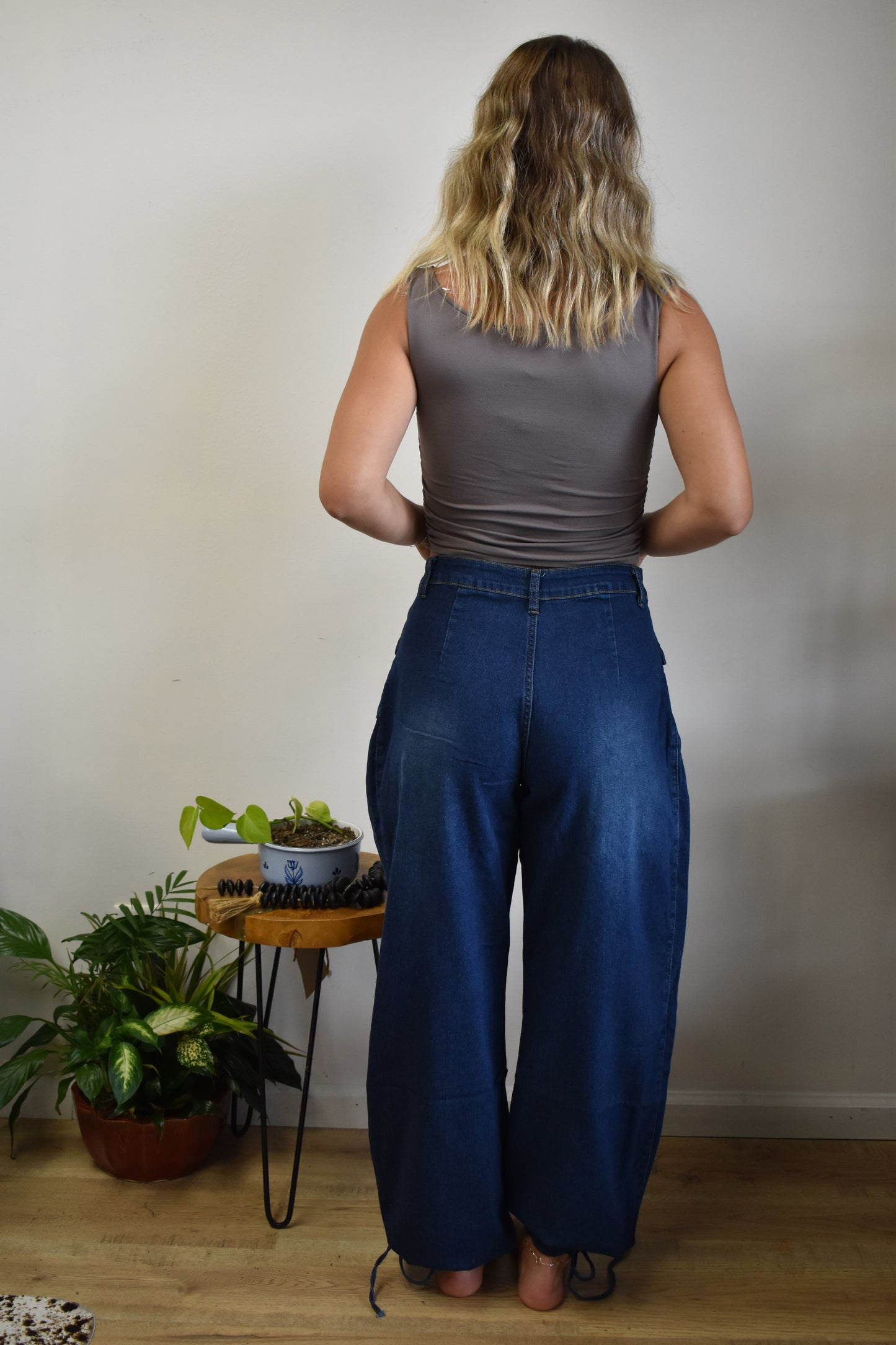 Bell Button Denim Pants