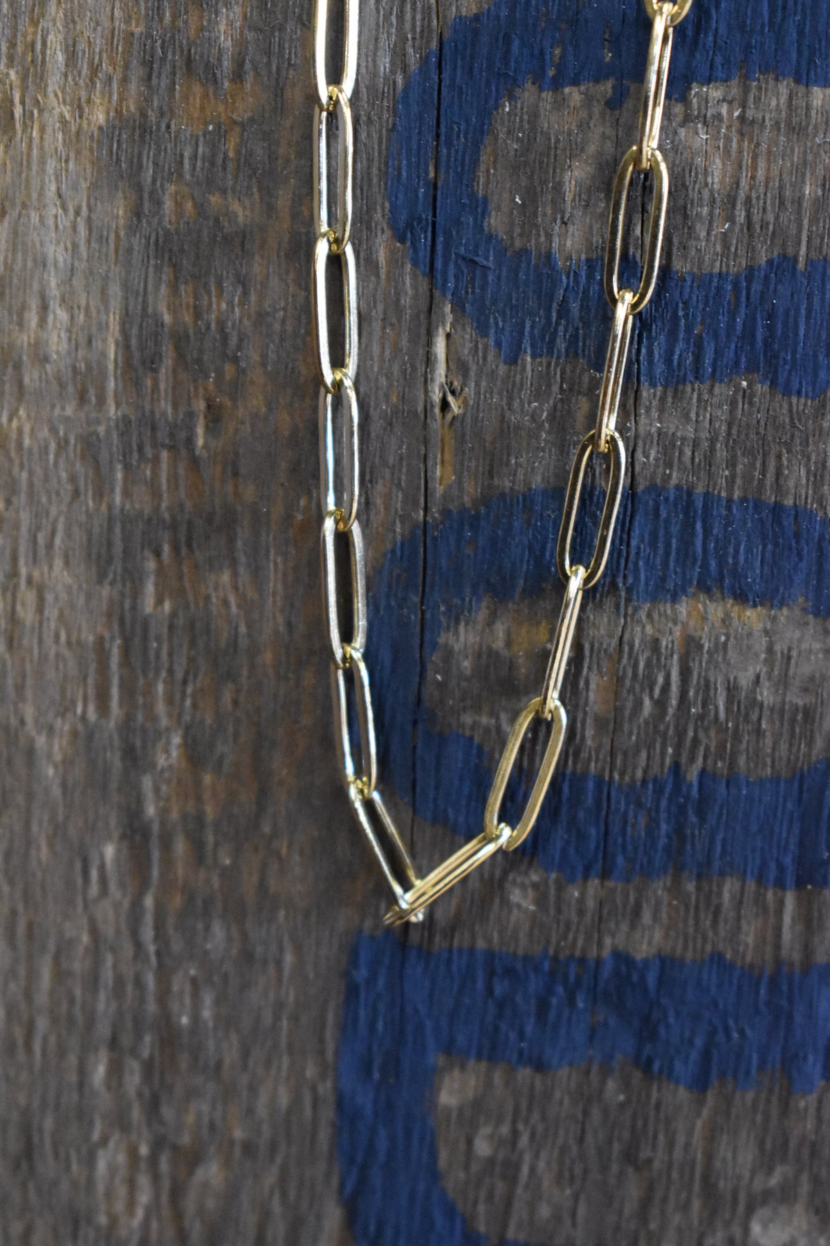Gold Paperclip Chain Necklace