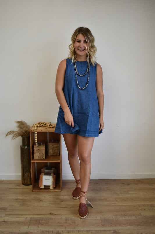 Babydoll Denim Dress
