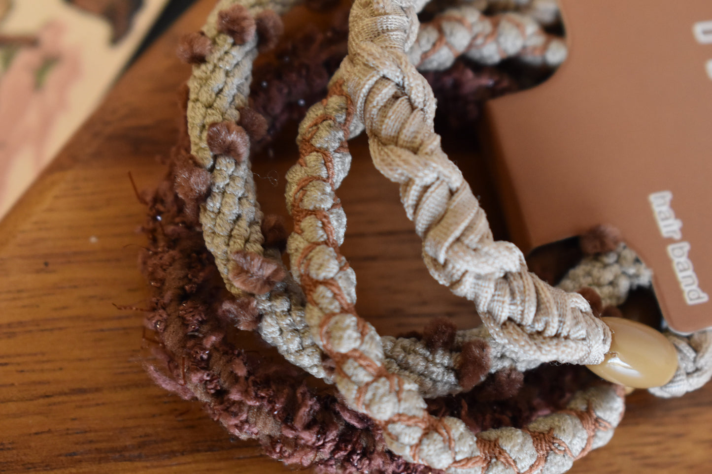Rust & Cream Hairband Stack