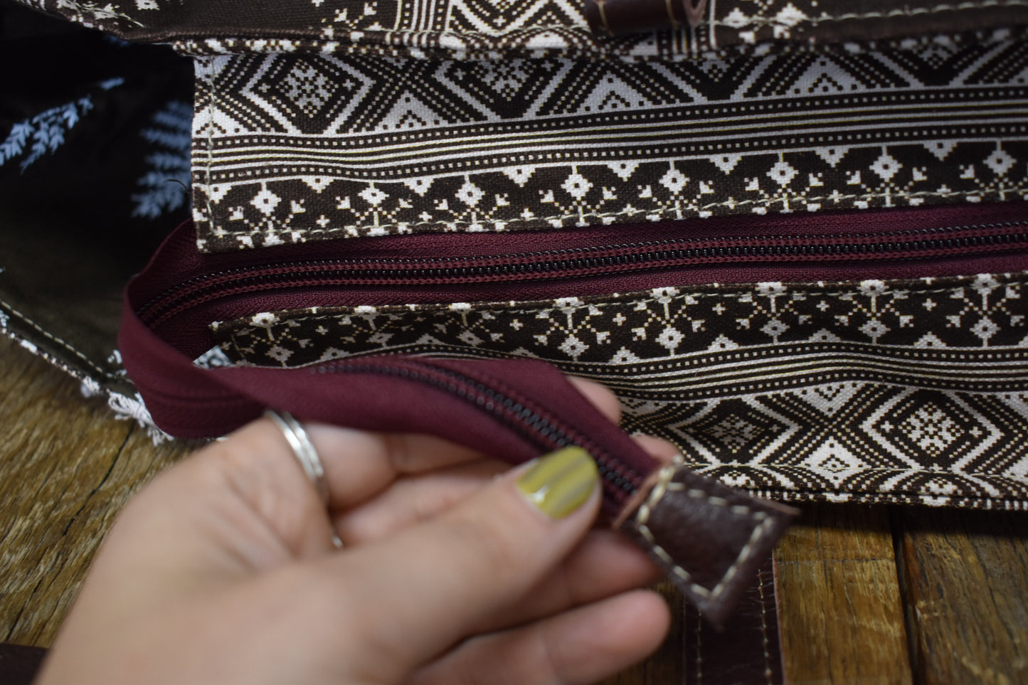 Dark Brown Tribal Weekender