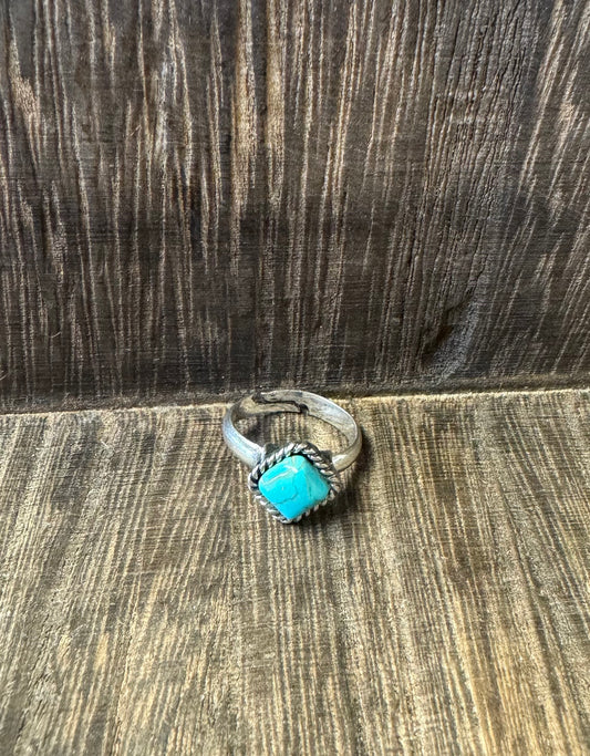 Squared Turquoise Ring