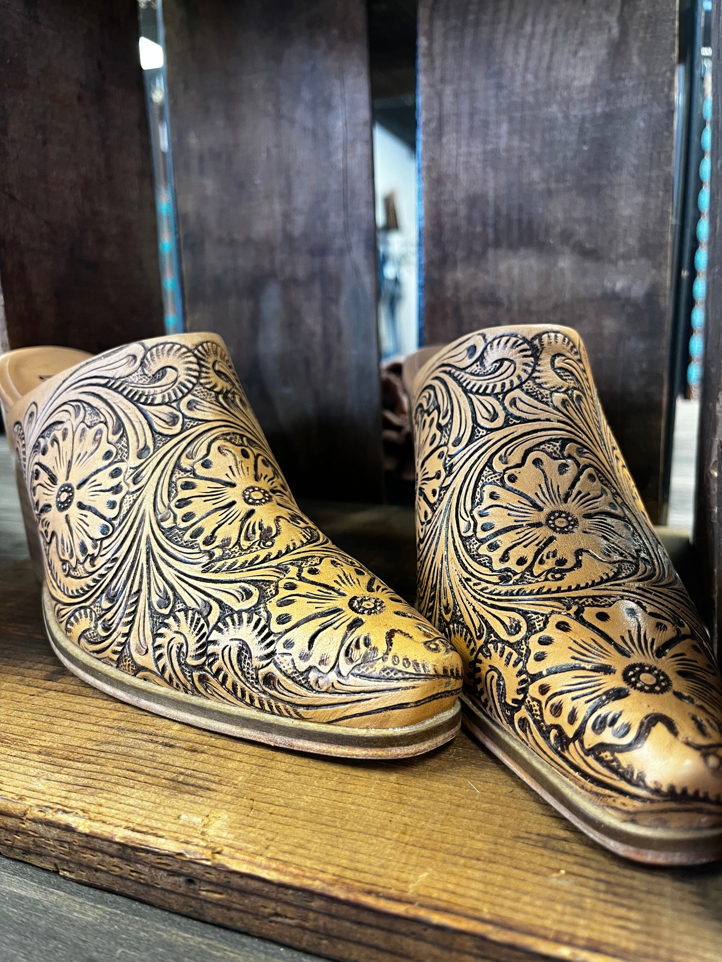 Cowboy Tooled Clogs