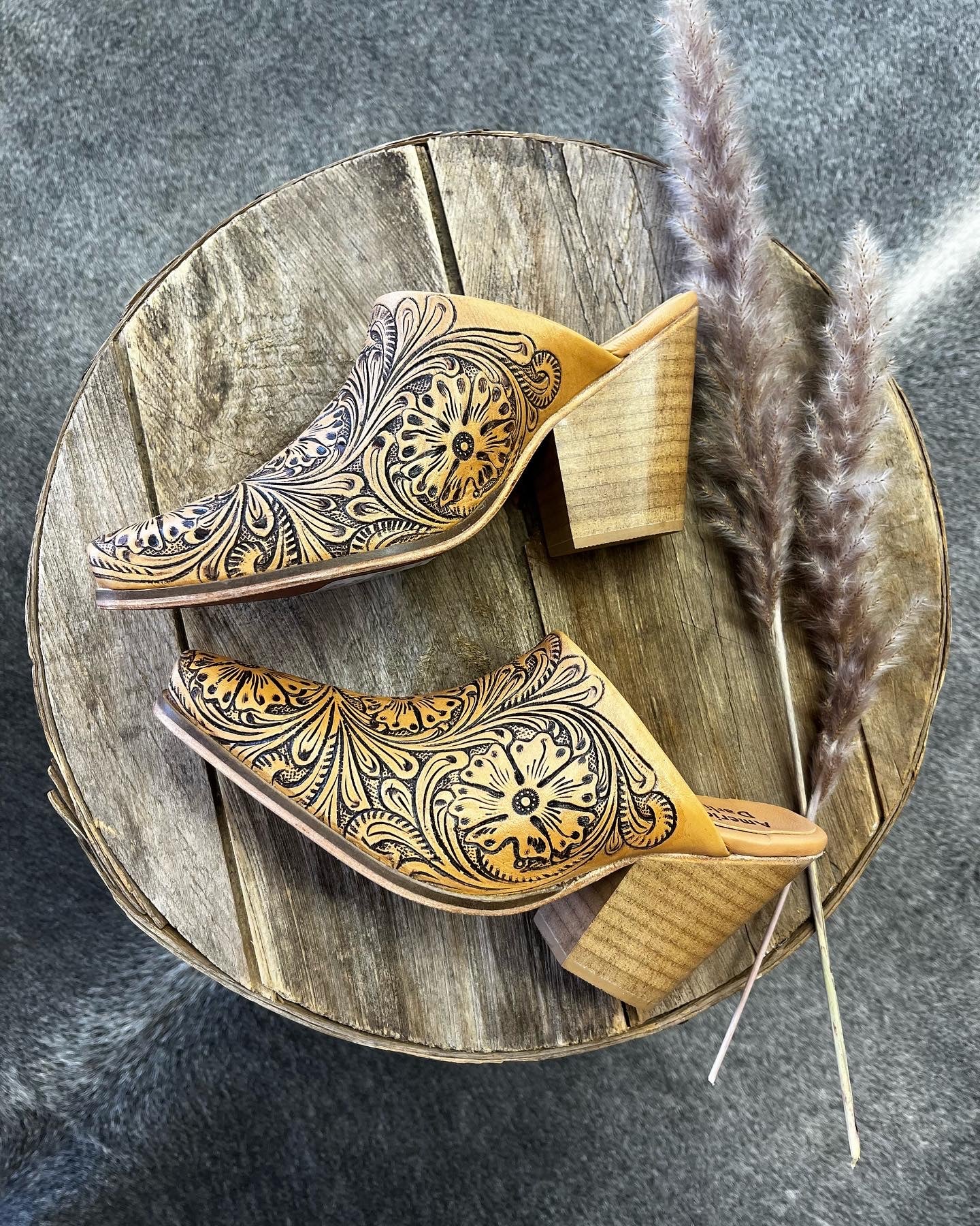 Cowboy Tooled Clogs