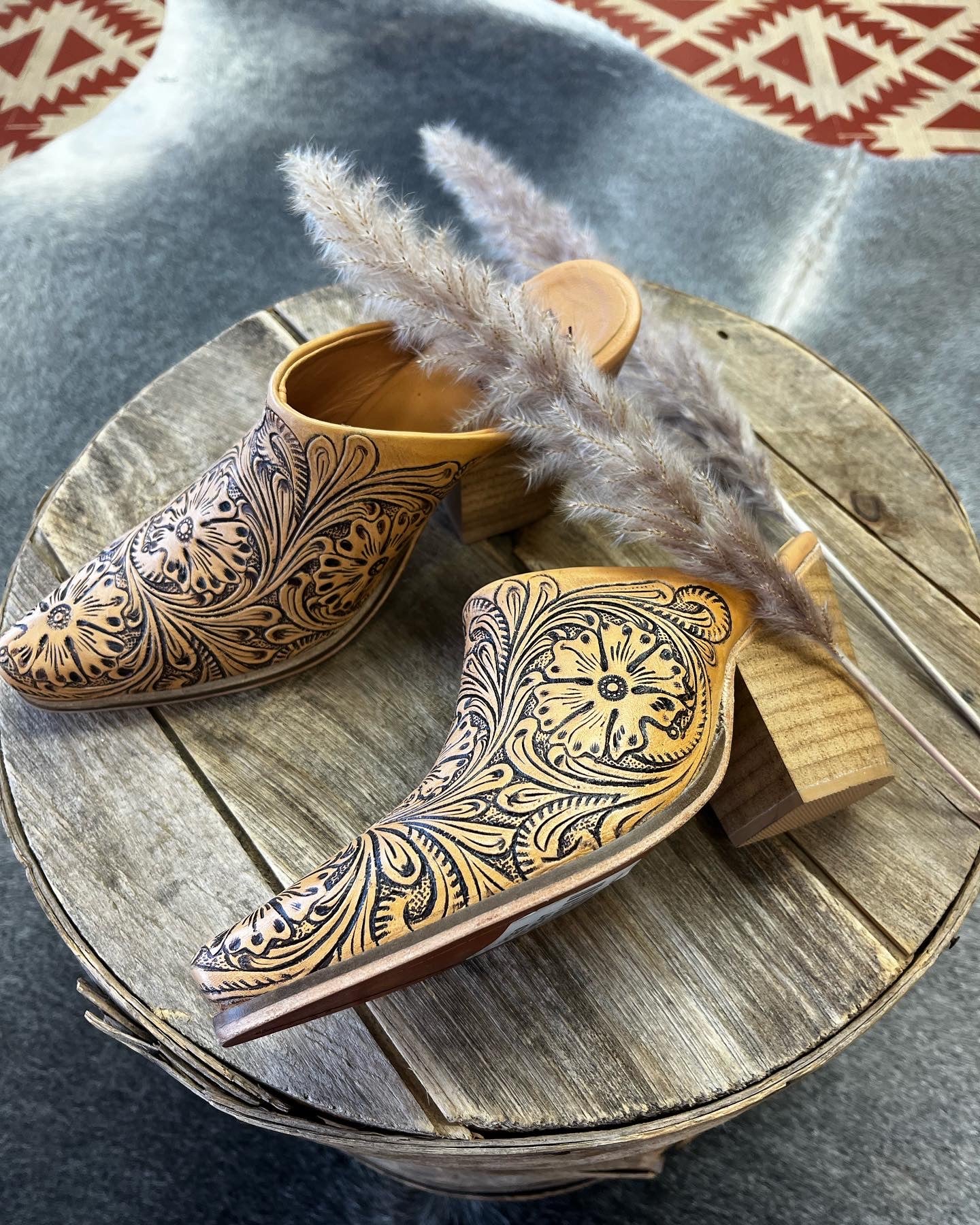 Cowboy Tooled Clogs