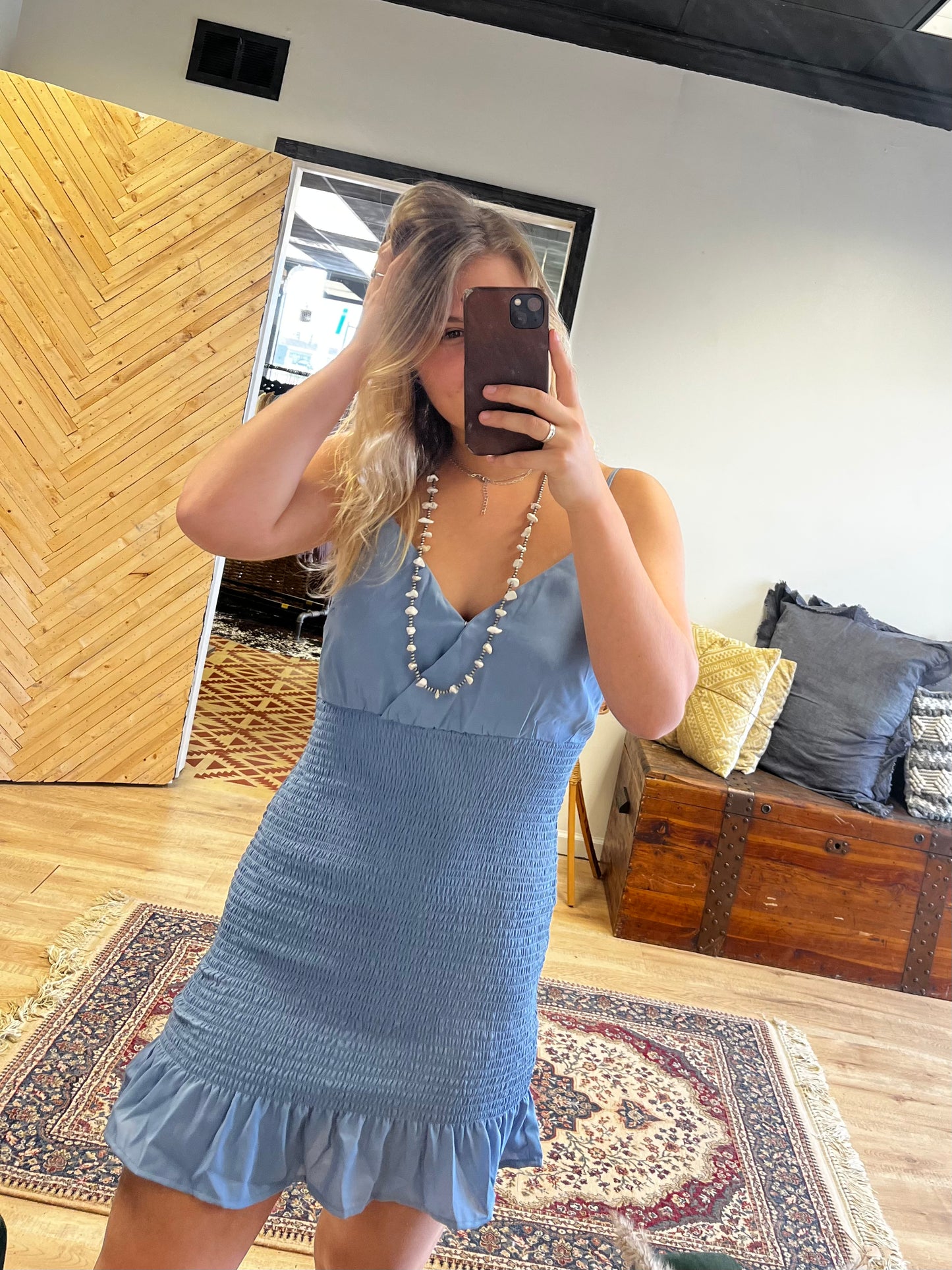 Blue Stone Dress